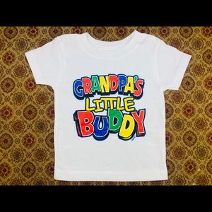 Grandpa’s Little Buddy Kid’s Tshirt